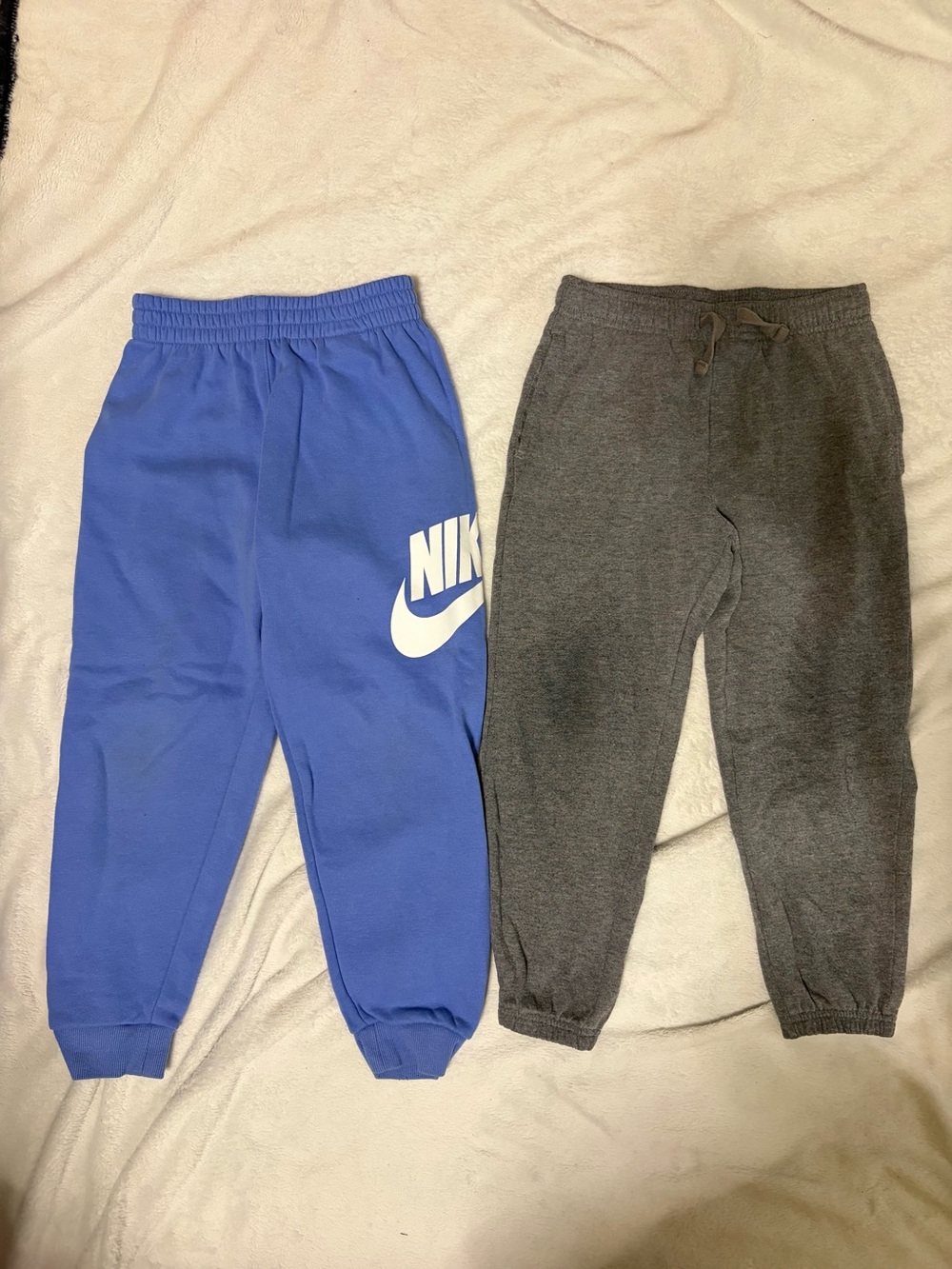 Nike Royal Blue Kids Sweatpants with White Logo
